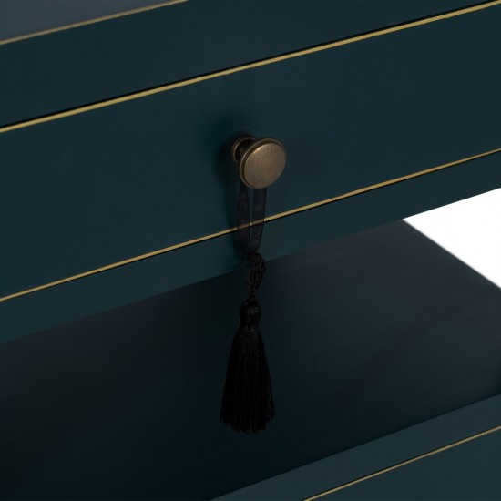 MESITA AZUL MADERA ''ORIENTE'' 50 X 40 X 66 CM