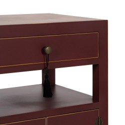 MESITA TEJA MADERA ''ORIENTE'' 50 X 40 X 66 CM