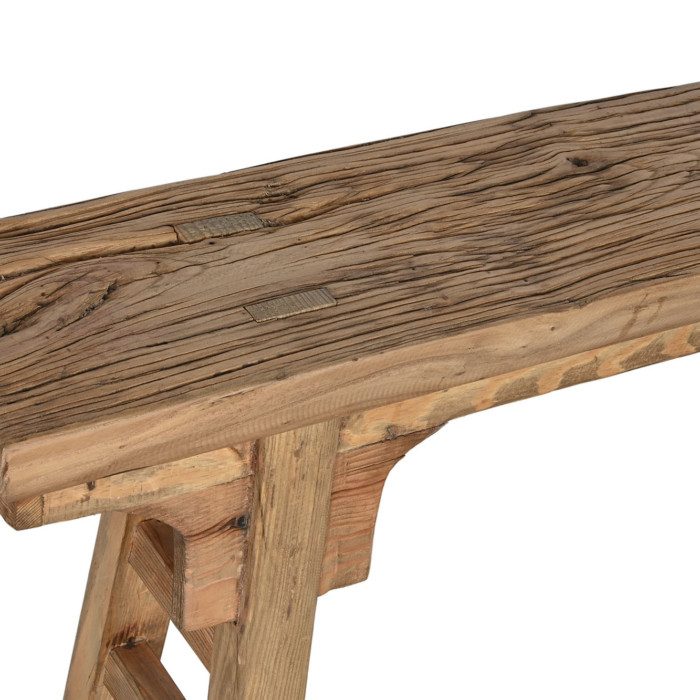 Banqueta descalzadora madera de olmo macizo Petra - imagen 5