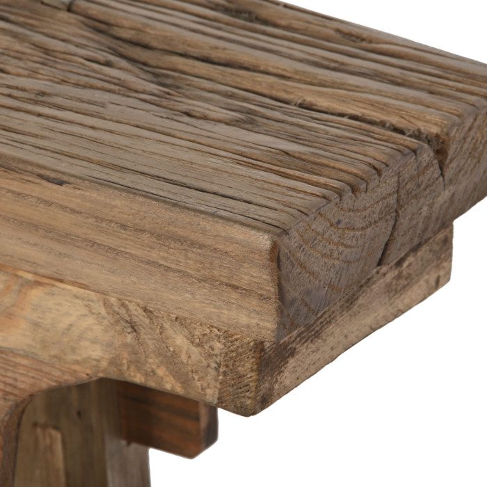 Banqueta descalzadora madera de olmo macizo Petra - imagen 2