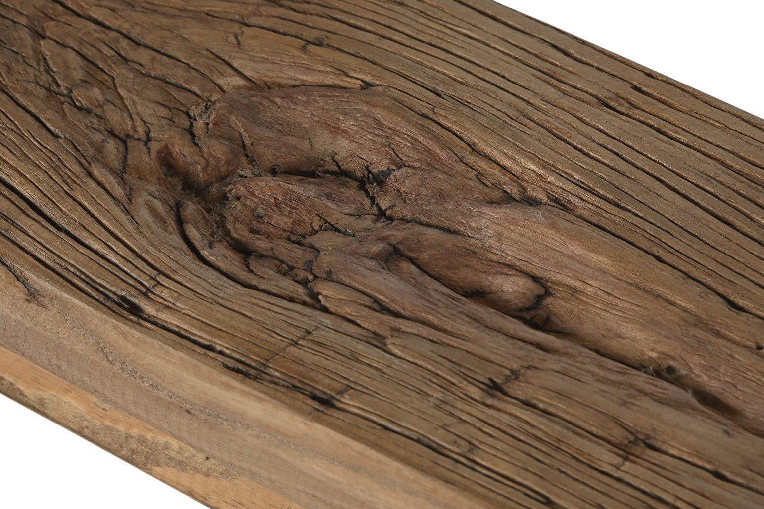 Banqueta descalzadora madera de olmo macizo Petra - imagen 4