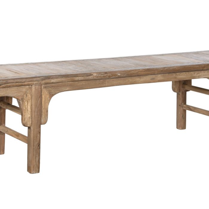 Banqueta descalzadora madera teca reciclada Breste
