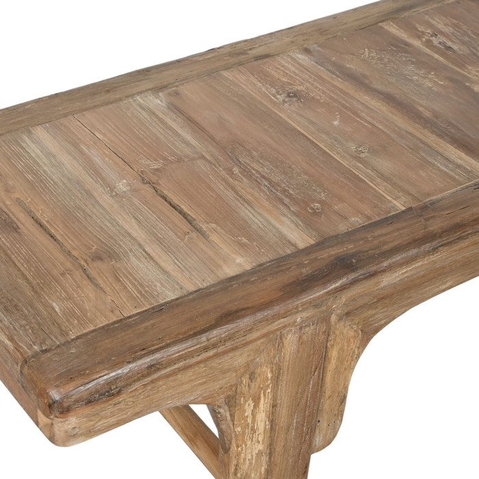 Banqueta descalzadora madera teca reciclada Breste - imagen 4