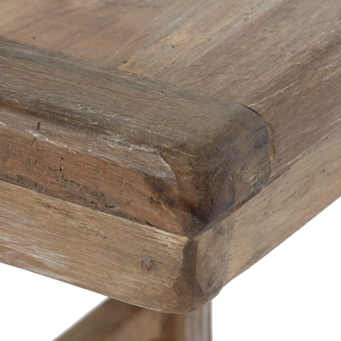 Banqueta descalzadora madera teca reciclada Breste - imagen 3