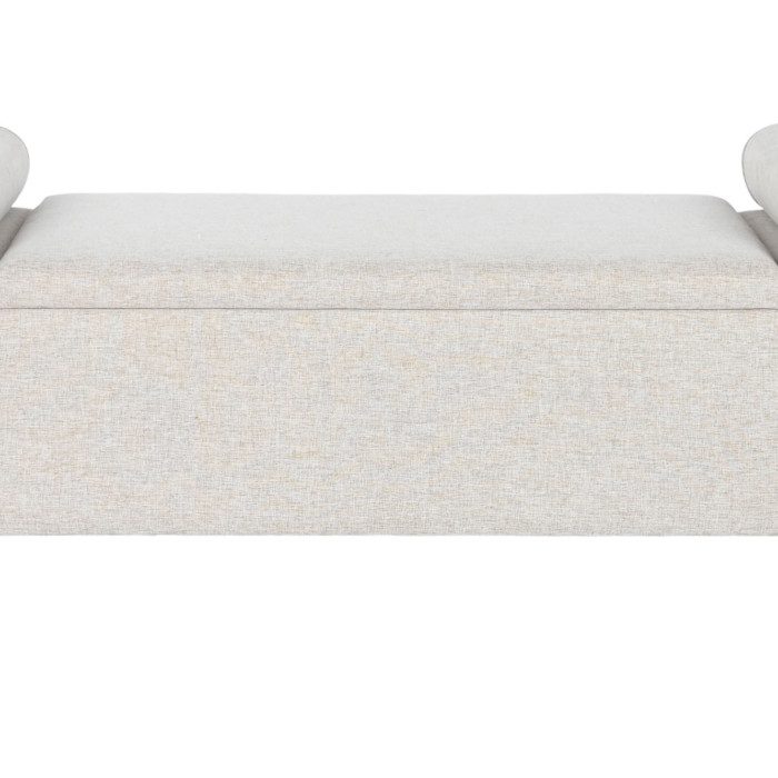 Banqueta pie de cama tapizada poliester Hevea