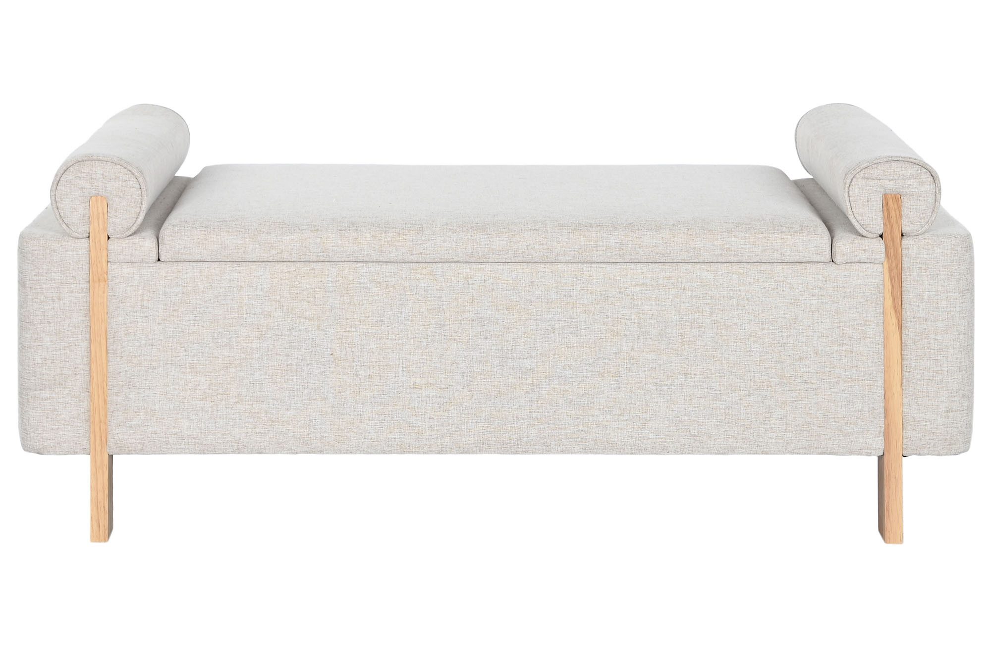 Banqueta pie de cama tapizada poliester Hevea