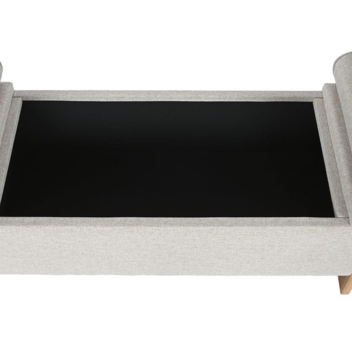 Banqueta pie de cama tapizada poliester Hevea - imagen 4