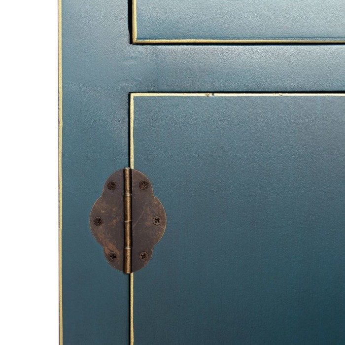 Consola de 2 puertas y 6 cajones oriental de madera - imagen 3