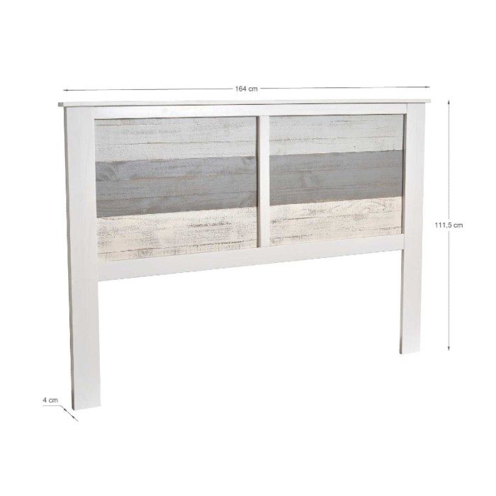 Cabecero madera dormitorio matrimonio multicolor Blue Times - imagen 2