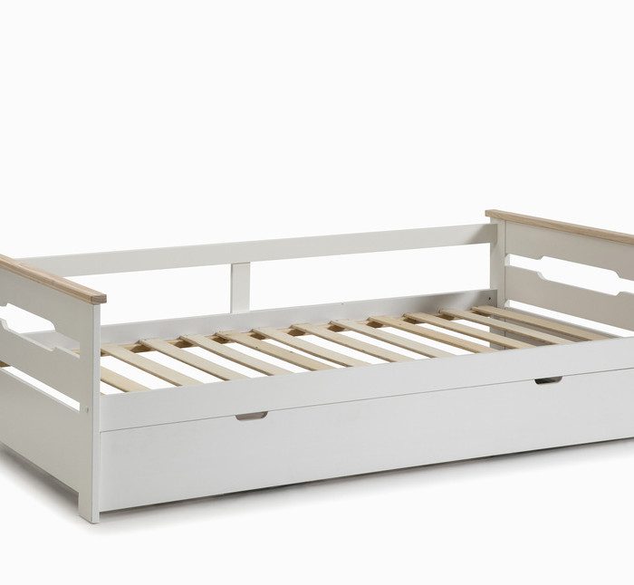 Cama Blanca Nido con cama elevable Elisa 90x190cm/90x180 cm - imagen 3
