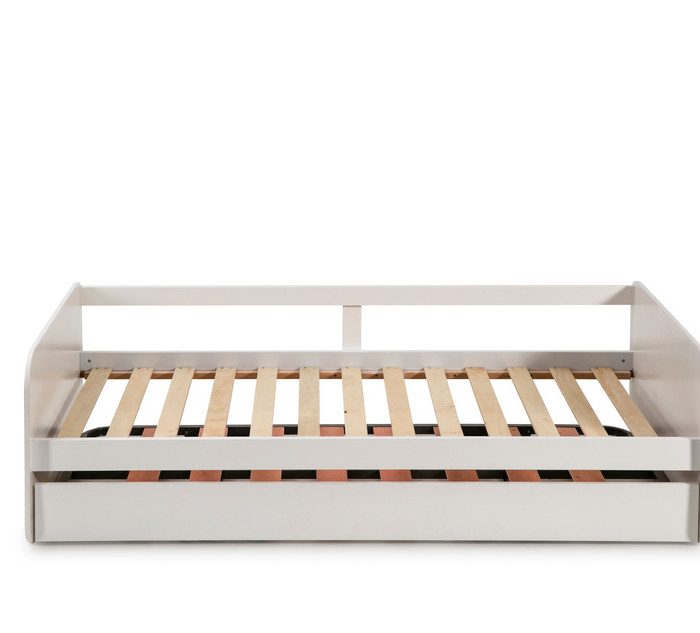 Cama Blanca Nido con somier de arrastre elevable Redonda - imagen 3