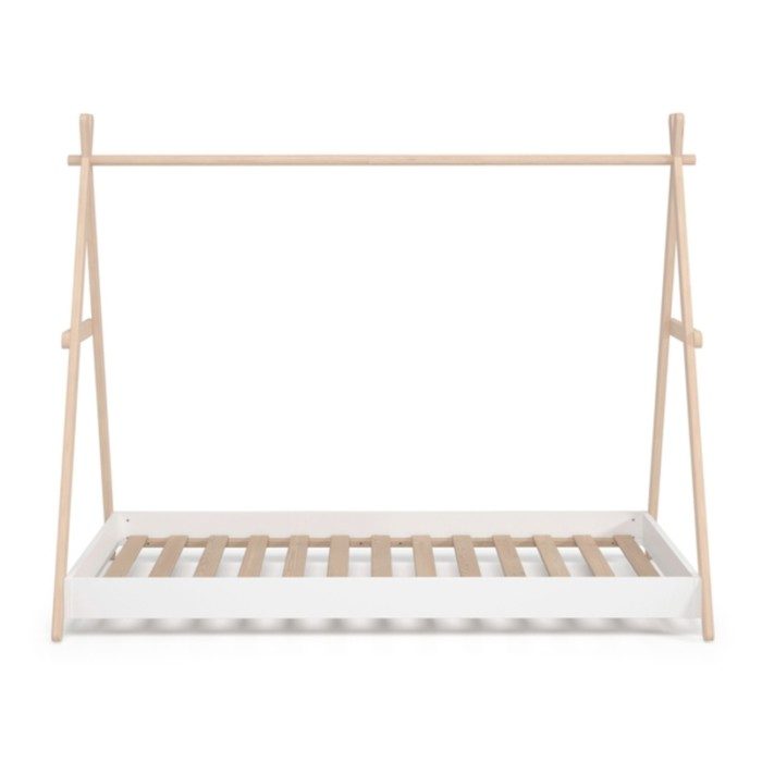 Cama Infantil Montessori Casita Trufa 90x200 Cera Blanca - imagen 6