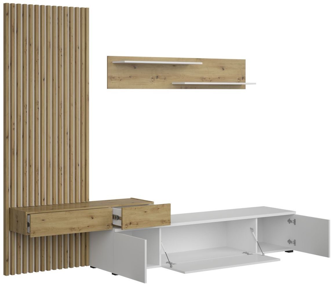 Composición apilable de comedor con panelado Ribera Blanco - imagen 4
