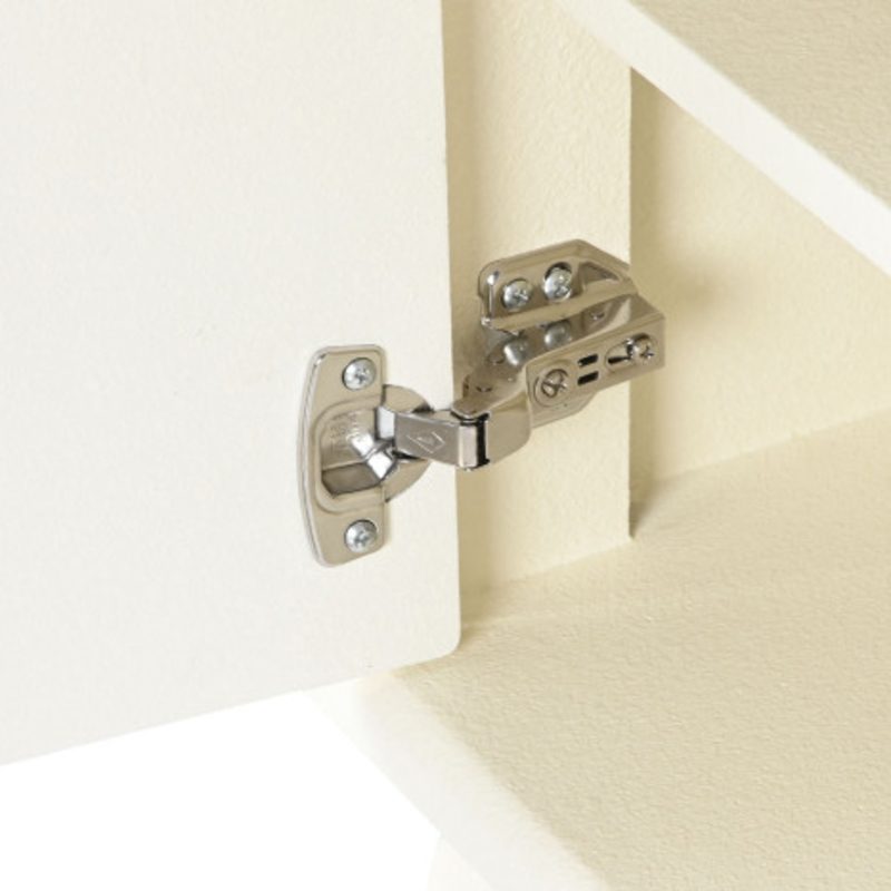 Mesita de noche MDF puerta blanco 3D - imagen 4