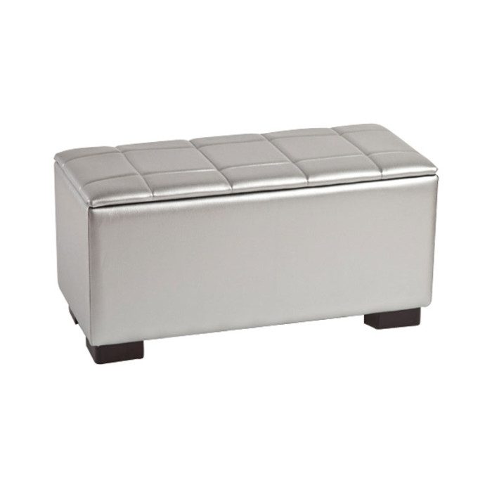 Banqueta abatible para pie de cama polipiel Modelo Acolchado