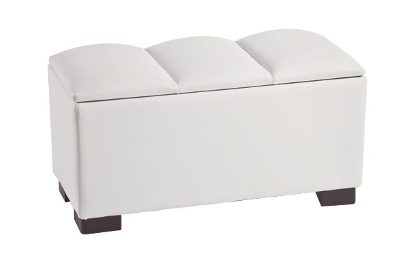 Banqueta abatible para pie de cama polipiel Modelo Olas