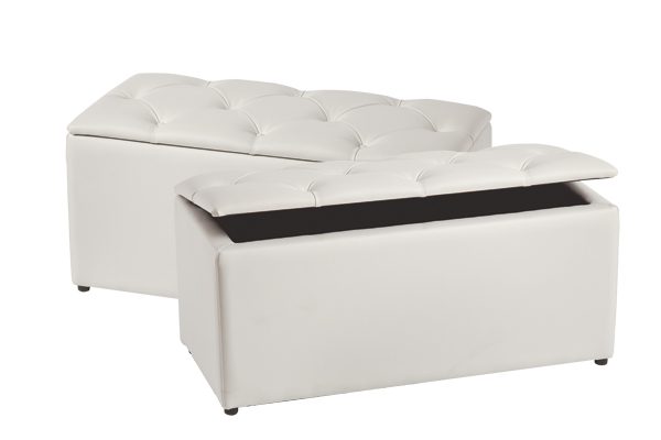 Banqueta abatible para pie de cama polipiel Modelo Oleson