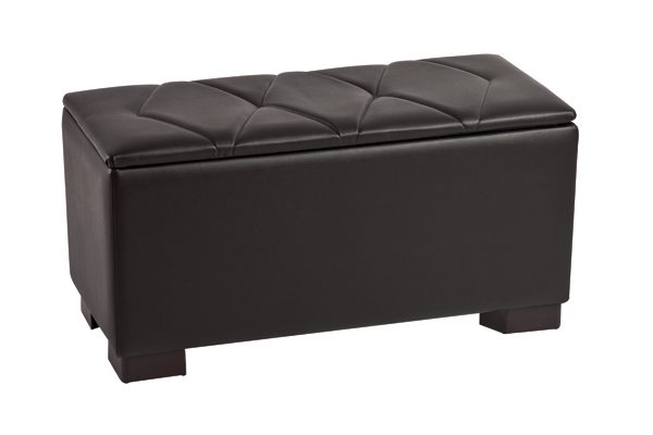 Banqueta abatible para pie de cama polipiel Modelo Rombos