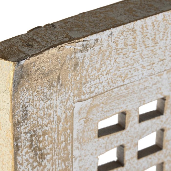 Biombo mango y mdf decape blanco Modelo Cuadrado - imagen 3