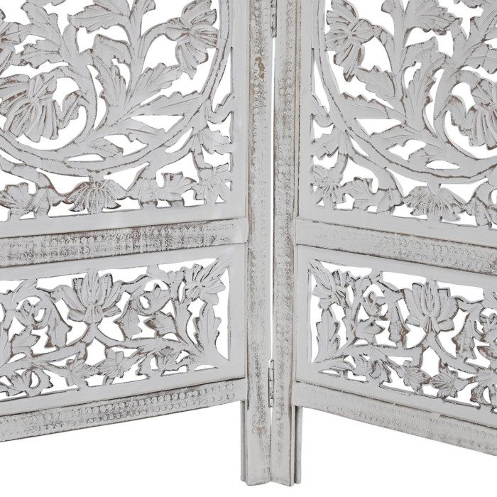 Biombo mango mdf decapé blanco Modelo Vida - imagen 4