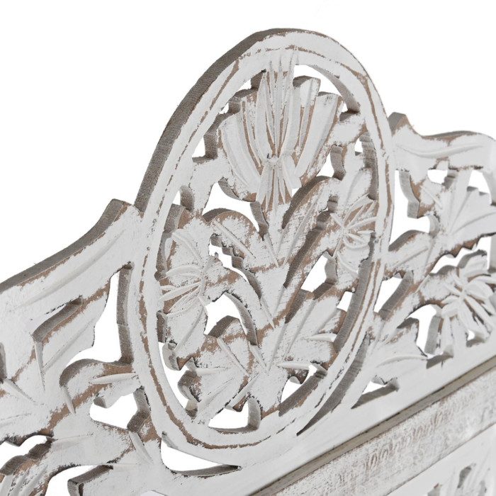 Biombo mango mdf decapé blanco Modelo Vida - imagen 3