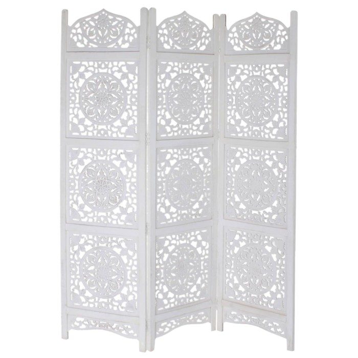 Biombo mango mdf decapé blanco Modelo Vida