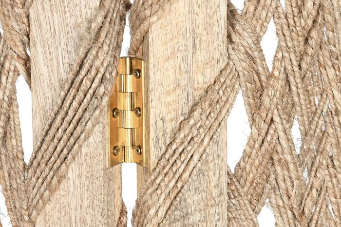 Biombo madera Mango Yute Natural - imagen 2