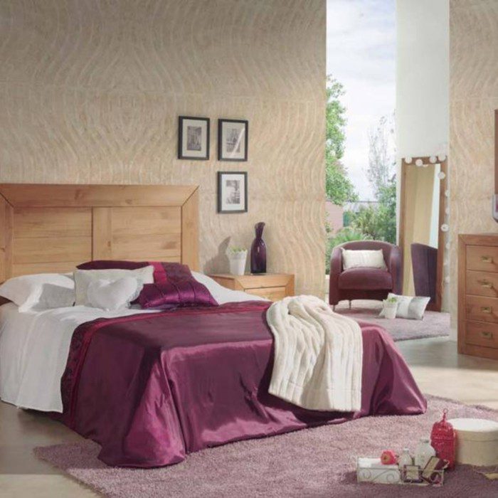 Cabecero cama matrimonio rústico madera de pino nogal Jalisco - imagen 2