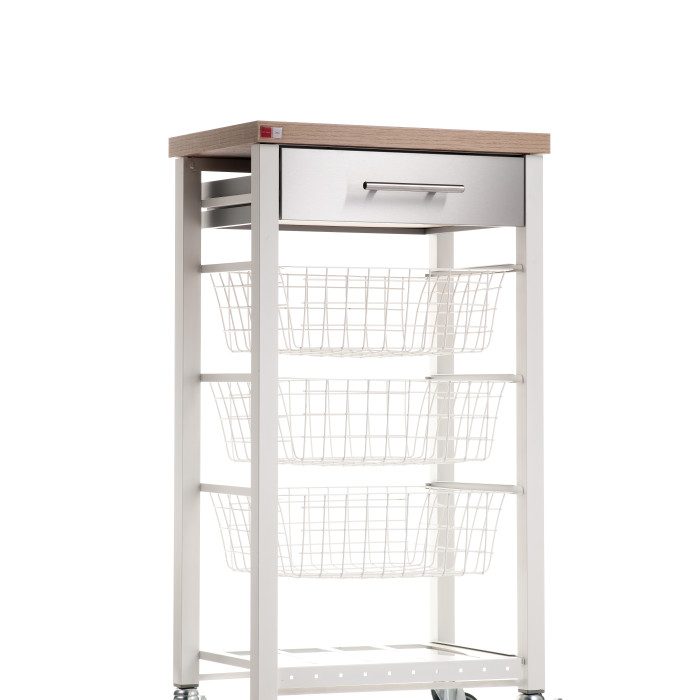 Carrito de cocina verdulero Onda Blanco