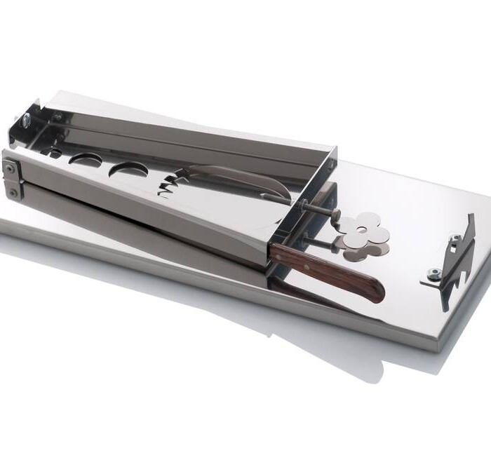 Soporte jamonero plegable en acero inoxidable Zen con cuchillo Arcos