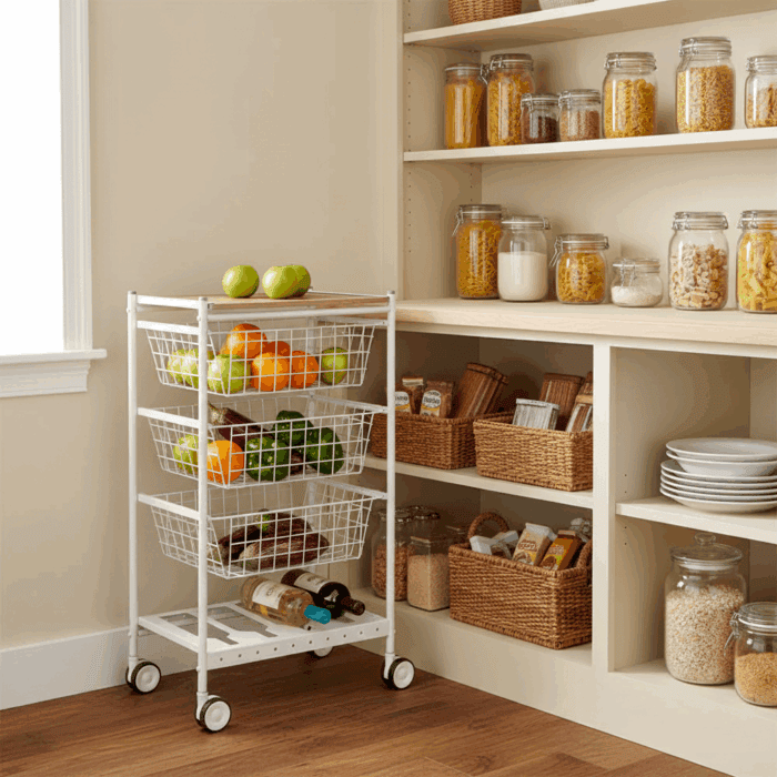 Carrito verdulero de cocina Karina Blanco Haya - imagen 2